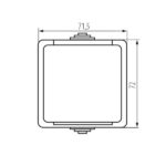 Kanlux 25356 Захранващ контакт. френски стандарт със защита на контактите TEKNO