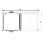 Kanlux 25359 Ключ и захранващ контакт от френски стандарт със защита на контактите TEKNO