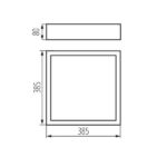 Kanlux 25678 Плафониера MERSA E27 220V IP20