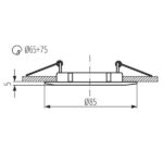 Kanlux 2580 OPRAWA HALOGEN. LUTO Gx5.3 12V IP20