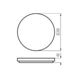 Kanlux 26438 LED плафониера VARSO CCT VARSO 12-20W-CCT-O