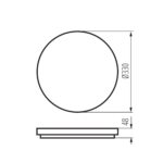 Kanlux 26439 LED плафониера VARSO CCT VARSO 22-30W-CCT-O