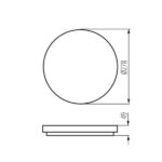 Kanlux 26440 ЛЕД Плафон VARSO LED 220V 18W 3000K IP54