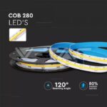 V-TAC VT-2673 LED COB Лента Сет IP20 24V 3000K 280 LEDs 10W/m /2652 + 3264/