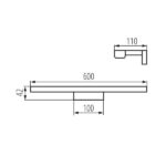 Kanlux 26684 ЛЕД осветително тяло за стенен монтаж ASTEN LED IP44 220V 12W 4000K