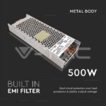 V-TAC VT-2695 LED Захранване 500W 24V 21A IP20