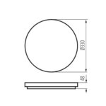 Kanlux 26988 LED плафониера VARSO CCT VARSO 22-30W-CCT-O-SE