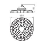 Kanlux 27150 ЛЕД осветително тяло high bay HB PRO LED 220V 100W 4000K IP65