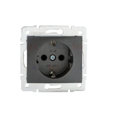 Kanlux 27201 Единичен захранващ контакт Schuko със защита на контактите DOMO