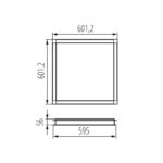 Kanlux 27618 Аксесоар за LED панел ADTR SKY 6060 W