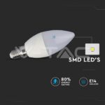 V-TAC VT-2771 LED Крушка 3.5W Е14 А80 Кендъл Димираща С Дистанционно RGB 6400K