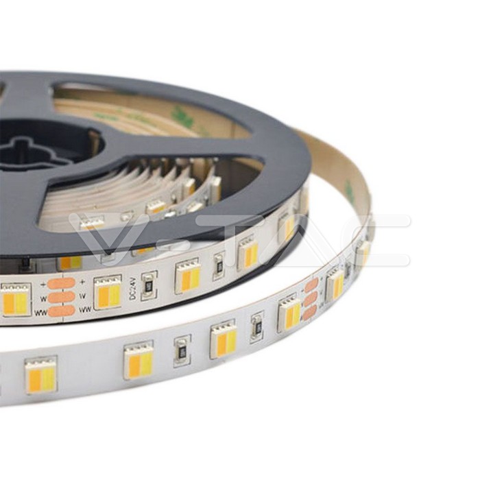 2898.jpg V-TAC VT-2898 LED Лента SMD2835 120/1 24V IP65 3in1