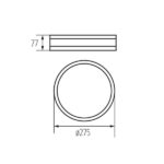 Kanlux 29207 Плафониера JASMIN E27 220V IP20