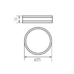Kanlux 29208 Плафониера JASMIN E27 220V IP20