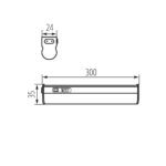 Kanlux 29215 LED осветително тяло за монтаж под шкафове MERA CCT MERA LED 4W CCT