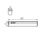Kanlux 29216 LED осветително тяло за монтаж под шкафове MERA CCT MERA LED 8W CCT