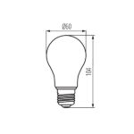Kanlux 29642 Източник на светлина XLED A60 SW 1800K 5W E27 220V