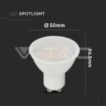 V-TAC VT-2987 LED Крушка 2.9W GU10 SMD Пластик 110° 3000K