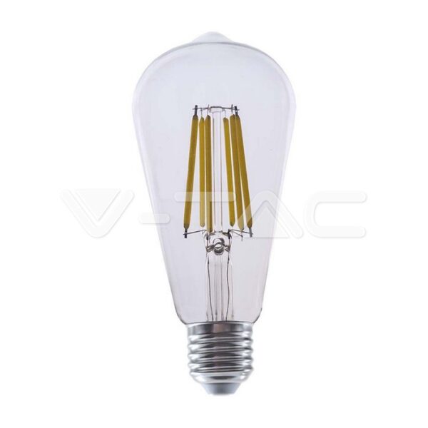 V-TAC VT-2996 LED Крушка 4W Filament E27 ST64 3000K