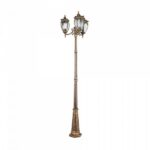 Maytoni O414FL-03GB Градинска лампа стълб Fleur 3xE27 220V IP44