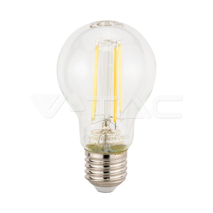 3001.jpg V-TAC VT-3001 LED Крушка Filament Smart 3в1 Amazon Alexa и Google Home Съвместимост