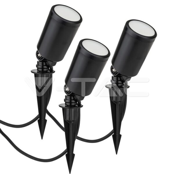 V-TAC VT-3015 3*7W Смарт Тяло С Колче Черно RGB IP65