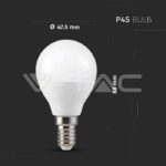 V-TAC VT-3029 LED Крушка 4.8W E14 P45 Дистанционно RGB + 3000K Димираща