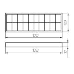 Kanlux 31058 Растерно осветително тяло за външен монтаж RSTR G13 220V IP20