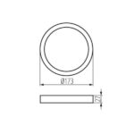 Kanlux 31087 Аксесоар за осветително тяло от тип луна SP FRAME N