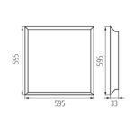 Kanlux 31176 LED панел за скрит монтаж BAREV ECO N36W 6060NW