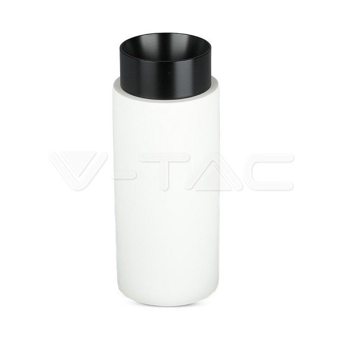 3136.jpg V-TAC VT-3136 GU10 Гипсова Отливка Външен Монтаж Метал Черно Дъно