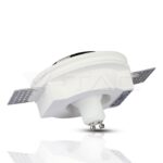 V-TAC VT-3146 GU10 Гипсова Отливка Кръг Издадена Хромирано Дъно