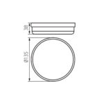 Kanlux 31497 Канално осветително тяло TOLU LED TOLU O LED 9W-NW-W