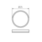 Kanlux 31512 LED плафониера AZPO LED CCT AZPO LED 11.8WCCT-O-W