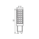 Kanlux 31523 LED източник на светлина G9 LED 7W-NW