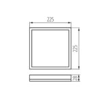 Kanlux 31531 LED плафониера AZPO LED CCT AZPO LED 12.3WCCT-L-B