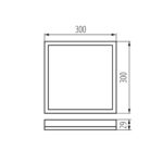 Kanlux 31533 LED плафониера AZPO LED CCT AZPO LED 17.5WCCT-L-B