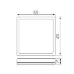 Kanlux 31534 LED плафониера AZPO LED CCT AZPO LED 22WCCT-L-W
