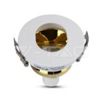 V-TAC VT-3162 GU10 Отливка Кръг Бяло+Златно