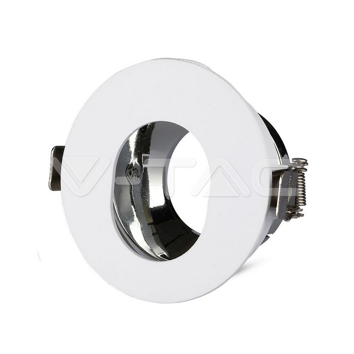 3164.jpg V-TAC VT-3164 GU10 Отливка Кръг Бяло+Хром