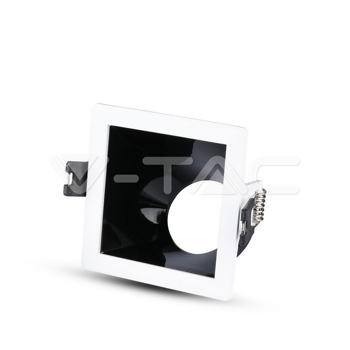 3165.jpg V-TAC VT-3165 GU10 Отливка Квадрат Бяло+Черно