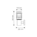 Vito 3240010 HAVANA-D BLACK IP44 60W E27 220V