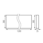 Kanlux 32821 Офис LED осветително тяло за открит монтаж OS MPRM LED 300x1200 NT OS 40W-840-MPRM-W-N3