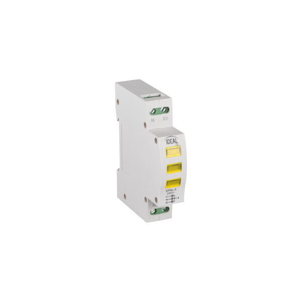 32895.jpg Kanlux 32895 Индикатор за наличие на напрежение за шина TH35. KLI-3 KLI-3Y