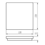 Kanlux 32942 ЛЕД Плафон BENO LED 220V 18W 4000K IP54