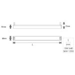 Vito 3300100 SLIM Линейно осветително тяло 2x18W ELC T8 18W 220V