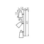 Kanlux 33095 Осветително тяло за стена или таван SEMPRA GU10 220V IP20