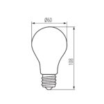 Kanlux 33098 LED източник на светлина XLED A60 8W-NW