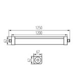 Kanlux 33163 Прахохерметично осветително тяло LED TP STRONG 60W 12 NW
