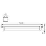 Kanlux 33164 Прахохерметично осветително тяло LED TP STRONG ECO TW46NW